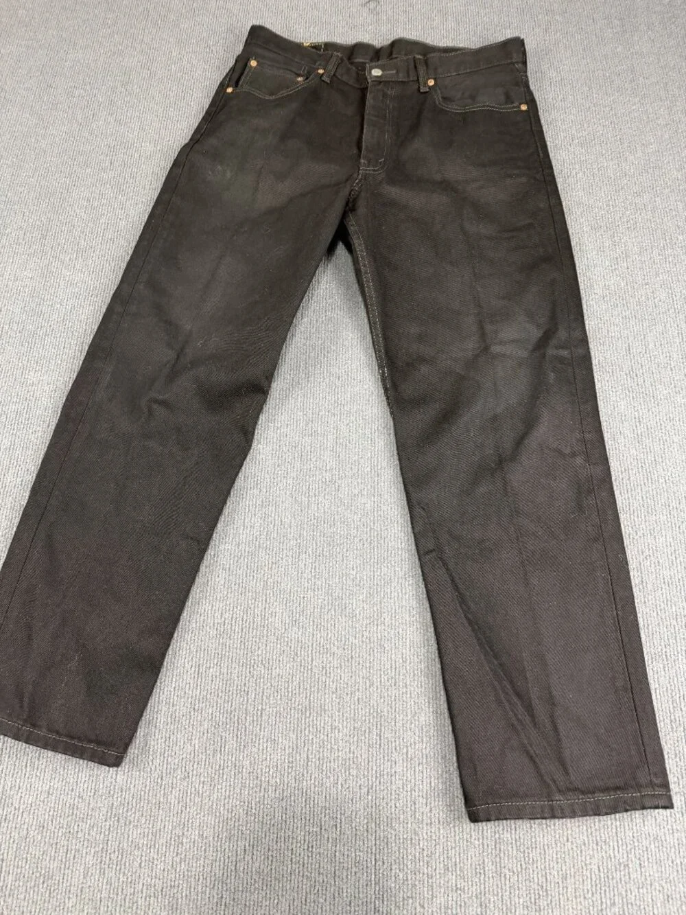 Levis 550 Mens Black Jeans Size W34 L30 Relaxed Fit Denim
